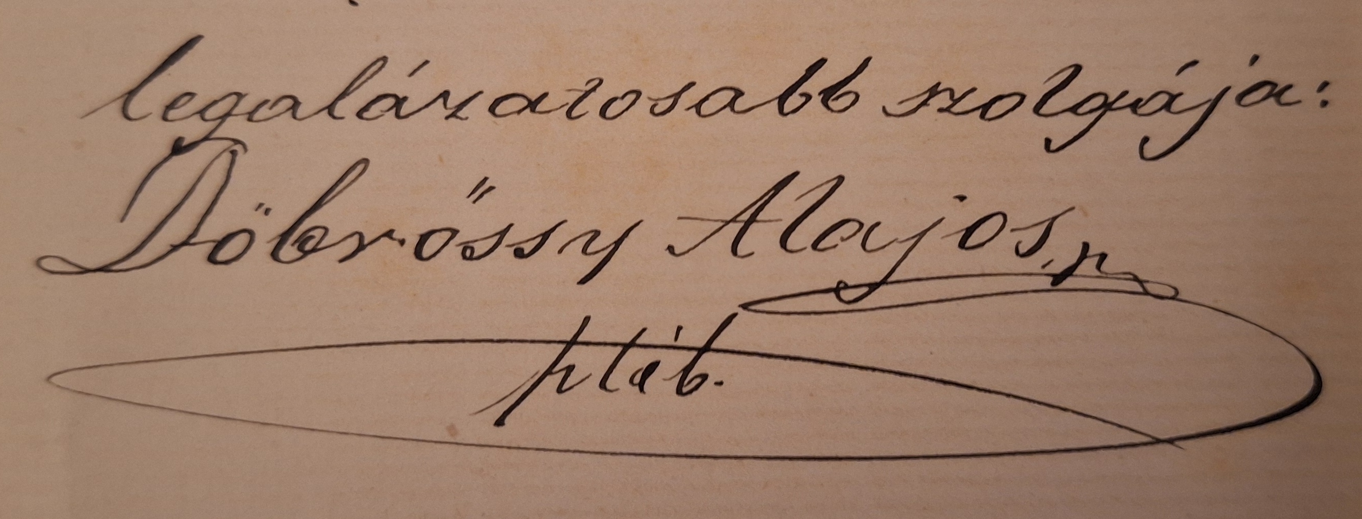 Dobrossy Alajos alairas 02