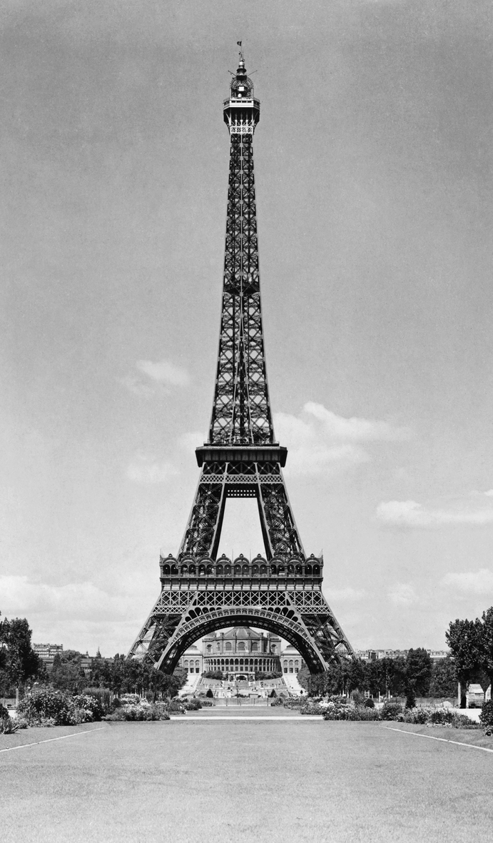 Eiffel Tower and park Paris France ca. 1909