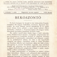 A Párisi Katholikus Tudósító első számának (1932. február) címlapja.
