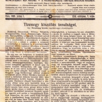 Cikk Komócsy tollából a főtanfelügyelői kiszállásokról a Katholikus Iskola c. közlönyben.
